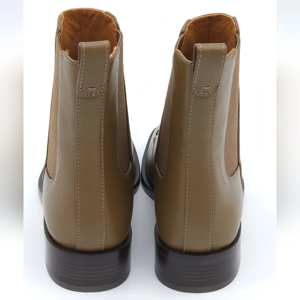 TORY BURCH Size 5 Equestrian Link Chelsea Ankle‎ Leather Boot